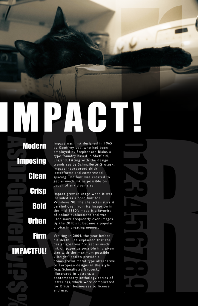 Impact Typeface